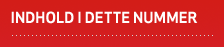 Indhold i dette nummer
