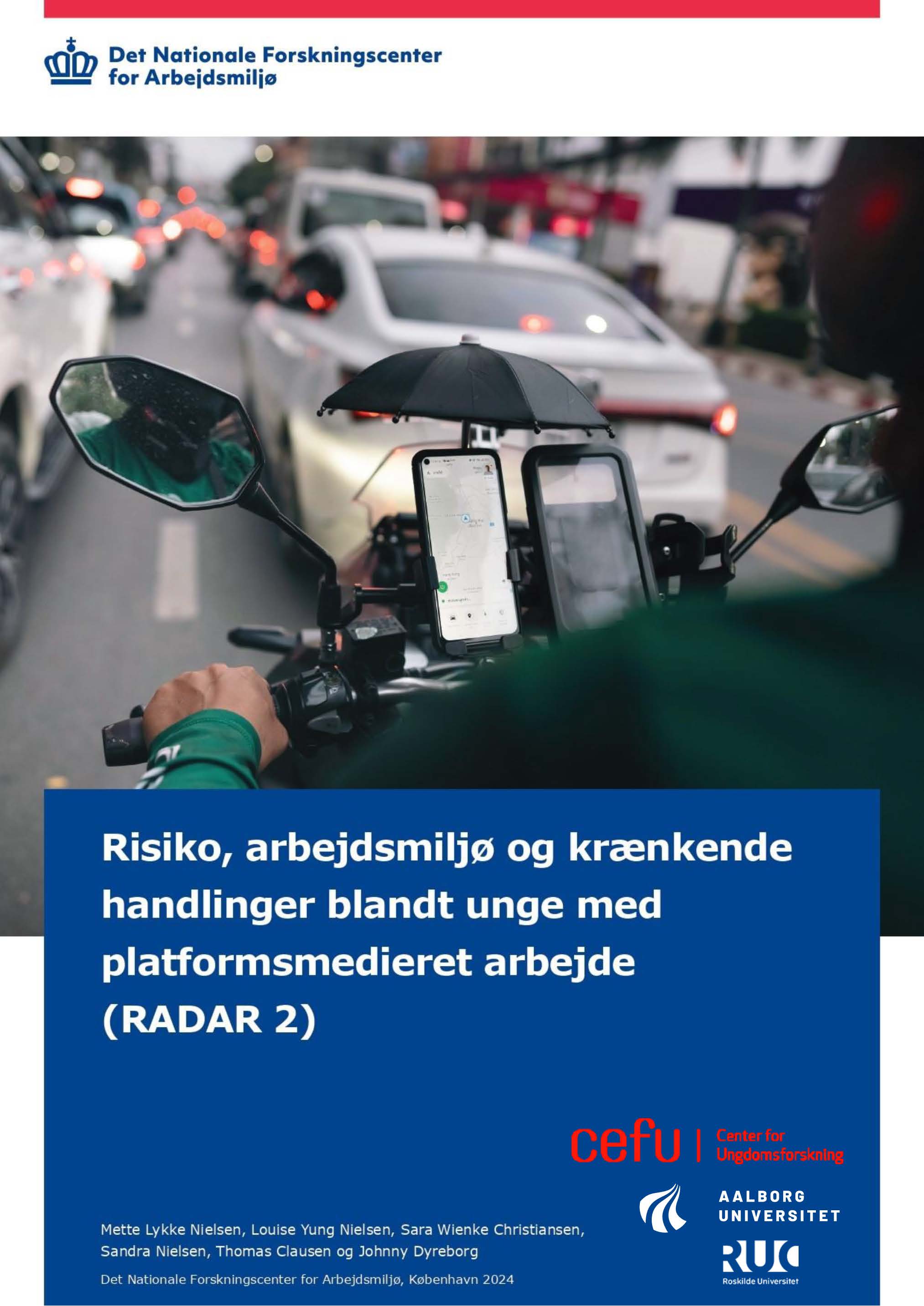 Risiko, arbejdsmiljø og krænkende handlinger blandt unge med platformsmedieret arbejde (RADAR II)